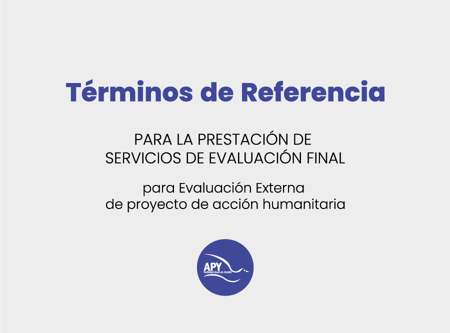 TdR Evaluación Acción Humanitaria